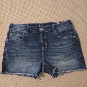New Justice Girls size 12 plus blue jean shorts. Raw hem.